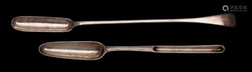 A George III silver marrow soup, marks worn, London, 1791?: initialled, of traditional design, 22cm.