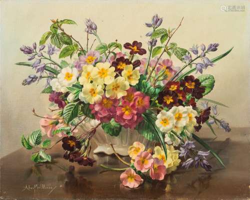 * Albert Williams [1874-1955]- Still life of Spring Flowers,