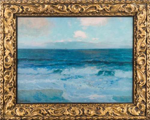 Julius Olsson [1864-1942]- Seascape,:- signed bottom left oil,on canvas 43 x 58cm.
