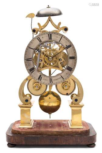 James Edwards, Stourbridge, a striking skeleton clock: the eight-day duration,