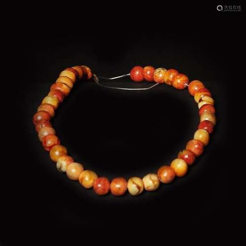 AsieSérie de perles env. 40 cm  