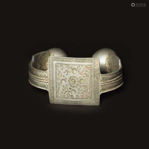 Thaïlande, XIXe s. Bracelet en aluminium Diam ...