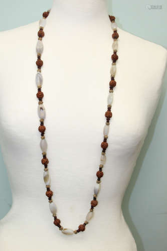 Chinese agate beads necklace.