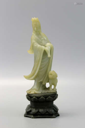 Chinese carved soapstone Guanyin