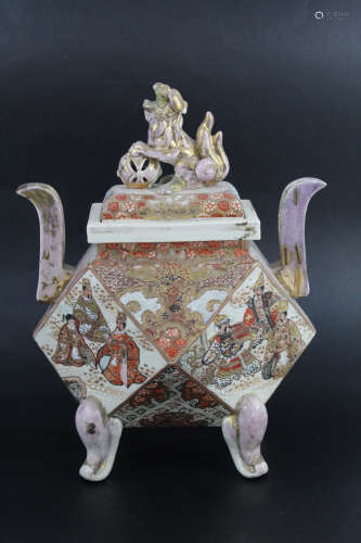 Japanese porcelain incense burner