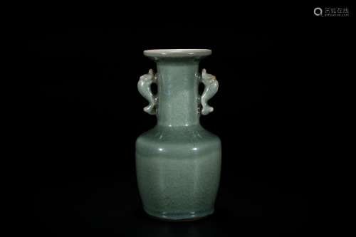 Chinese celadon porcelain vase.