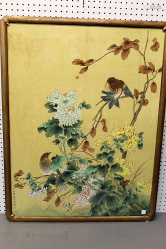 Chinese water color painting on paper of lizhi.