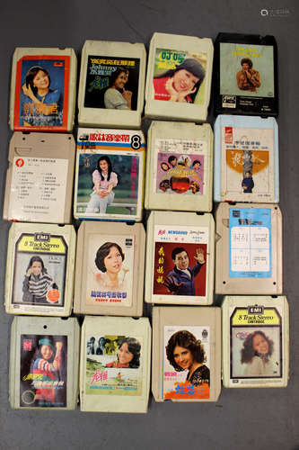 A group of 16 old Chinese stereo cartridge.