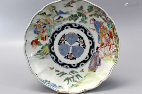 A Japanese porcelain dish