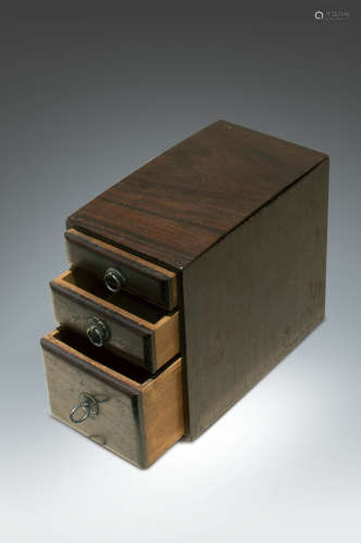 清  紅木印章盒