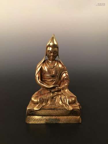 Gilt Bronze Dalai Lama