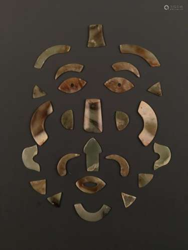 Set of Chinese Jade in Human Facial Feature