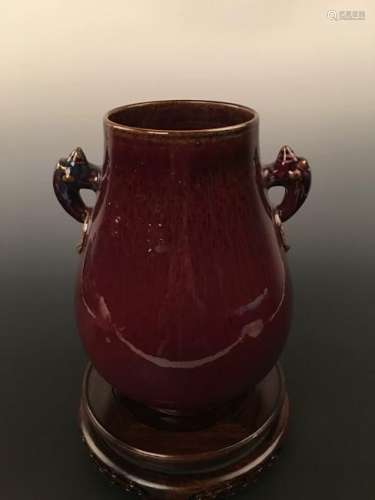 Flambe-Glazed Jar