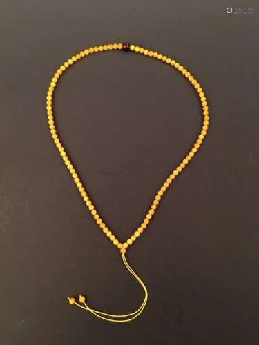 Chinese Honeybee Ameber Necklace