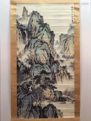 Hanging Scroll of Landscape Painting