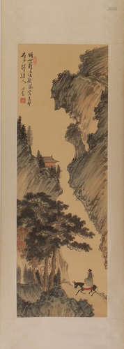 CHINESE SCROLL PAINTING OF LAKEVIEWS