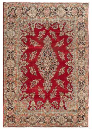 A Kirman Wool Rug 14 feet x 9 feet 10 inches.