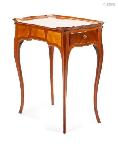 A French Fruitwood Side Table Height 29 x width 25 x