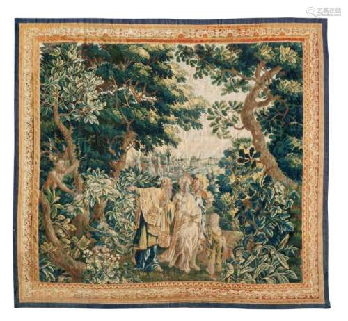 A Flemish Wool Tapestry 10 feet 7 inches x 10 feet 11