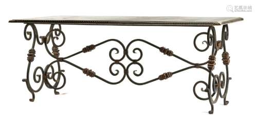 An Italian Pietra Dura Center Table Height 31 x length