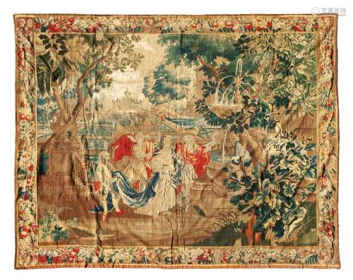 A Flemish Wool Tapestry 8 feet 9 inches x 10 feet 3