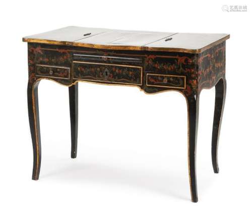 A Louis XV Painted Poudreuse Height 27 1/2 x width 32 x
