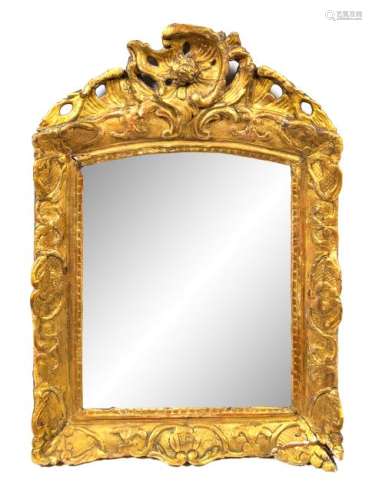 A Regence Giltwood Mirror Height 26 1/8 x width 18 1/4