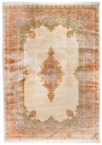 A Kirman Wool Rug 14 feet 10 inches x 10 feet 9 inches.