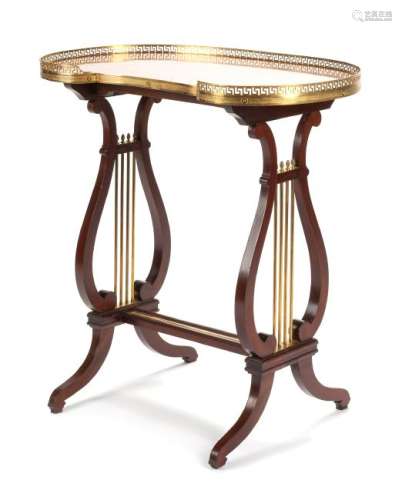A Louis XVI Style Side Table Height 29 7/8 x width 28 x