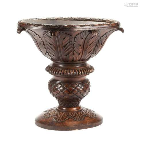 A Large Continental Carved Jardiniere Height 41 x width