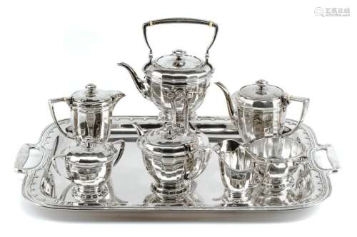 An American Silver Eight-Piece Tea and Coffee Service,