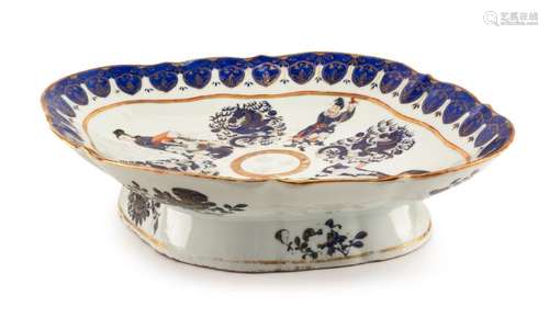 A Chinese Porcelain Platter Width 15 inches.