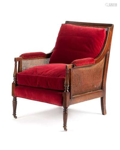 A Regency Style Mahogany Armchair Height 36 x width 28