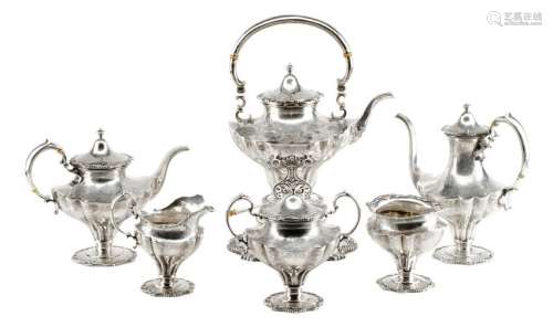 An American Sliver Six-Piece Tea and Coffee Service,