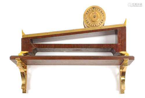 An English Gilt Bronze Mounted Mahogany Inclined Plane