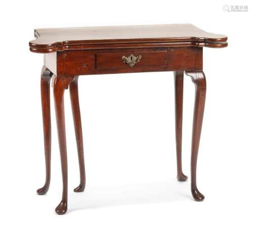A George III Mahogany Flip-Top Table Height 29 x width