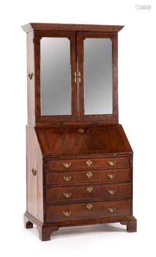 A George III Mahogany Secretary Height 81 x width 39 x