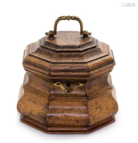 * An English Tea Caddy Height 4 3/4 inches.