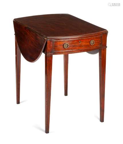 A George III Mahogany Pembroke Table Height 27 x width