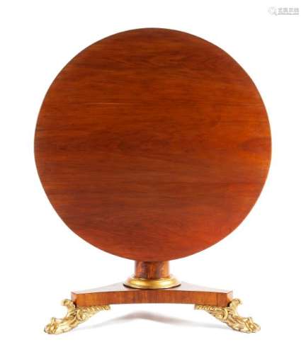A William IV Parcel Gilt Mahogany Center Table Height