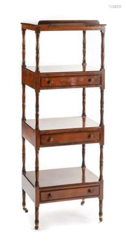A George III Style Mahogany Etagere Height 49 x width