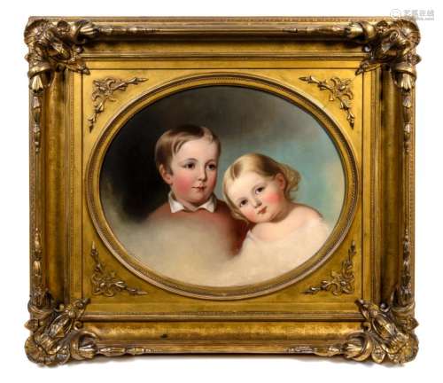 Jane Cooper Sully, (American, 1807-1877), Two Children