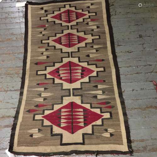 Navajo Blanket, Pictorial Feathers