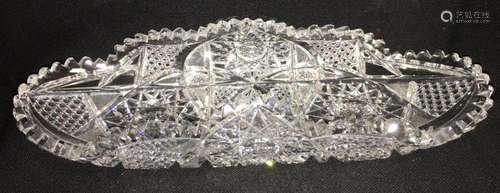 Cut Glass Tray