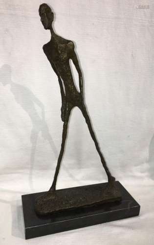Bronze Figure Signed Giacometti