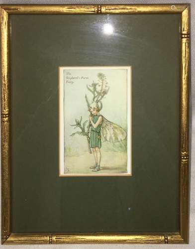 Framed Print, The Shepherd's Purse Fairy