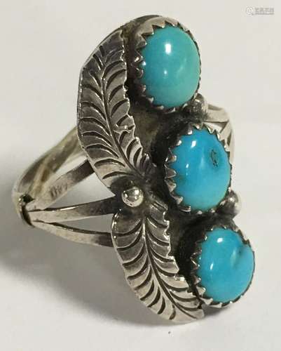 Sterling Silver & Turquoise Ring