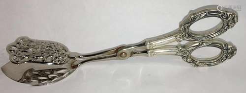 Sterling Handled Serving Tongs