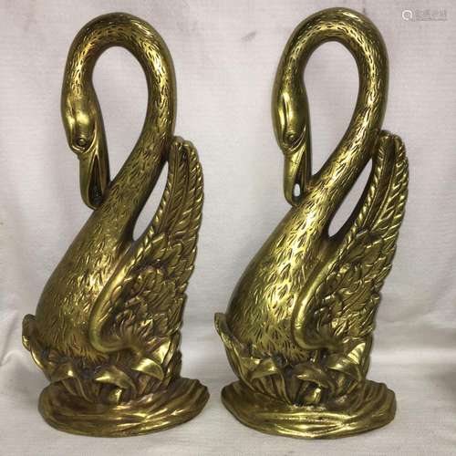 Pair Of Brass Door Stops