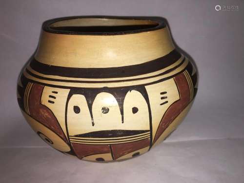 Hopi Indian Pottery Bowl, Pueblo